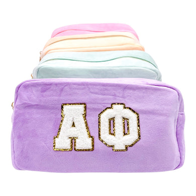 ALPHA PHI ASSORTED CHENILLE COSMETIC