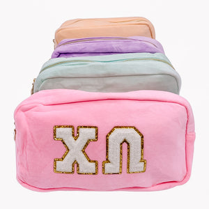 CHI OMEGA ASSORTED CHENILLE COSMETIC