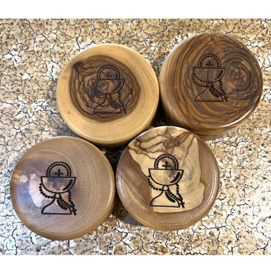 OLIVE WOOD COMMUNION BOX