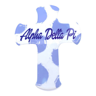 ALPHA DELTA PI CERAMIC CROSS