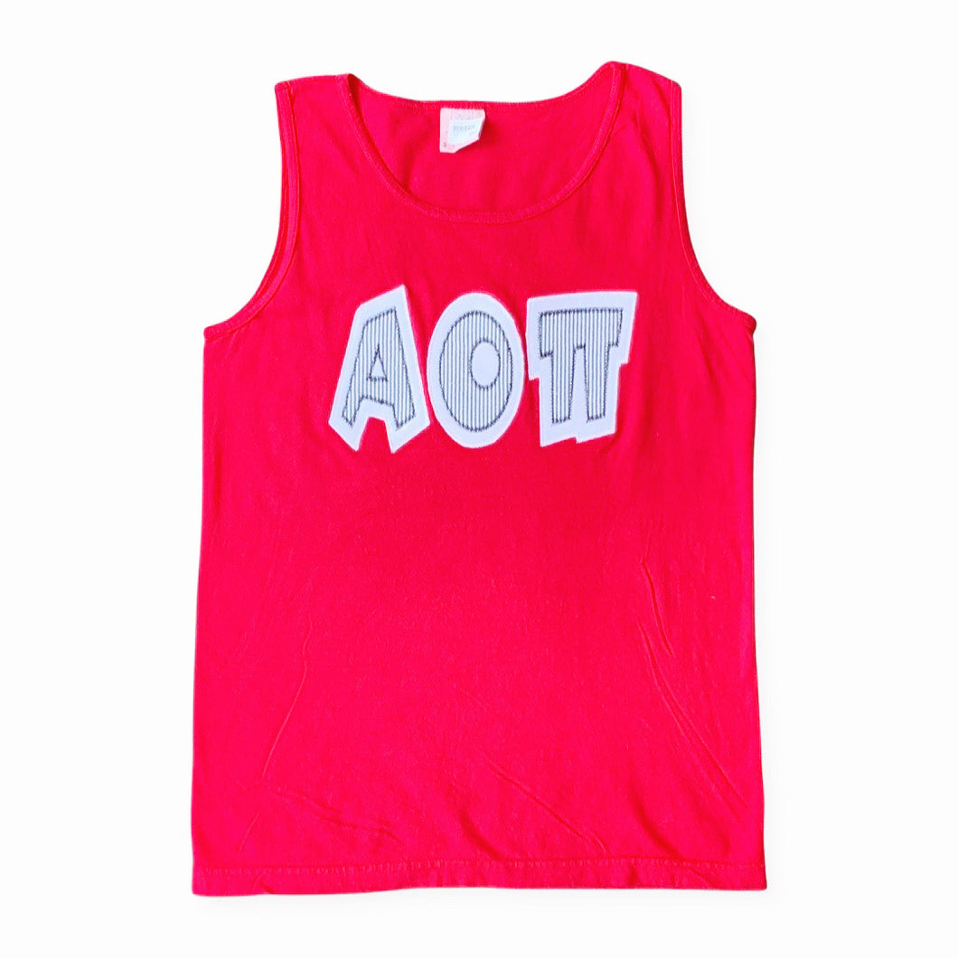 ALPHA OMICRON PI DOUBLE APPLIQUE TANK