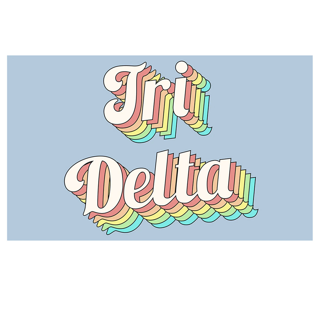 DELTA DELTA DELTA RETRO FLAG