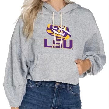 LOUISIANA STATE UNIVERSITY DELILAH CROPPED HOODIE