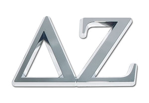 DELTA ZETA CHROME EMBLEM
