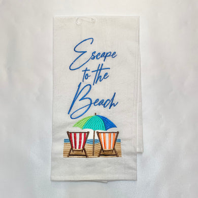 ESCAPE TO THE BEACH KITCHEN HAND TOWEL