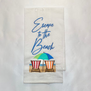 ESCAPE TO THE BEACH KITCHEN HAND TOWEL