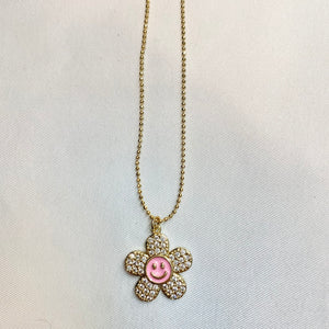 SMILEY FLOWER NECKLACE