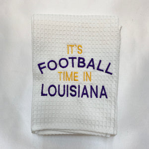 IT IS FOOTBALL TIME IN LOUISIANA HAND TOWEL