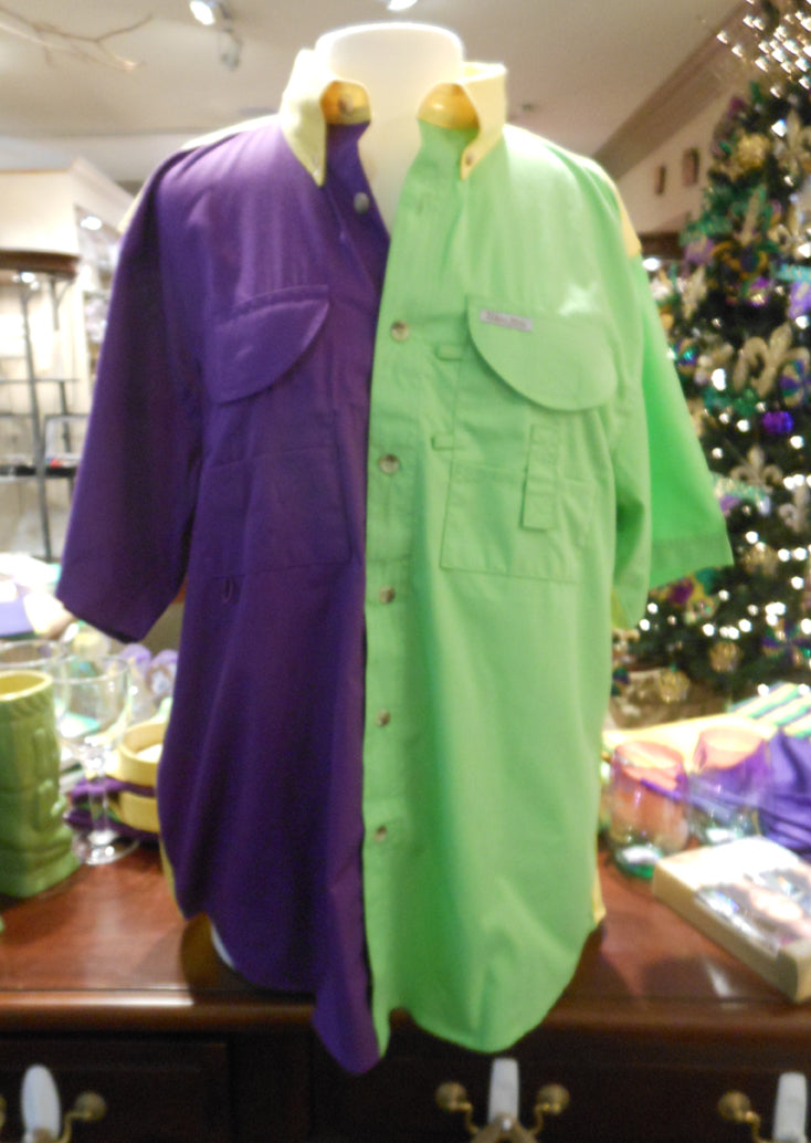 MARDI GRAS LADYS FISHING SHIRT