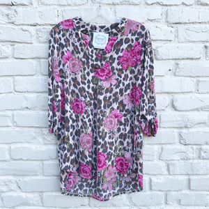 TAUPE AND MAUVE BULGARI BLOUSE