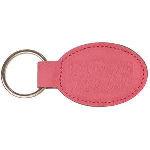 PERSONALIZED KEYCHAIN OVAL PINK