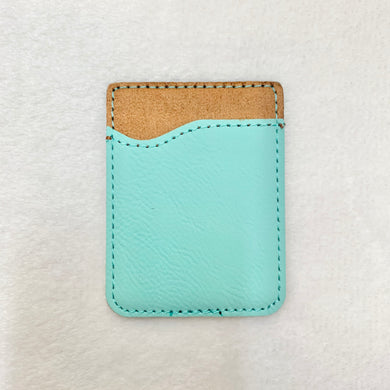 PERSONALIZED PHONE WALLET TEAL
