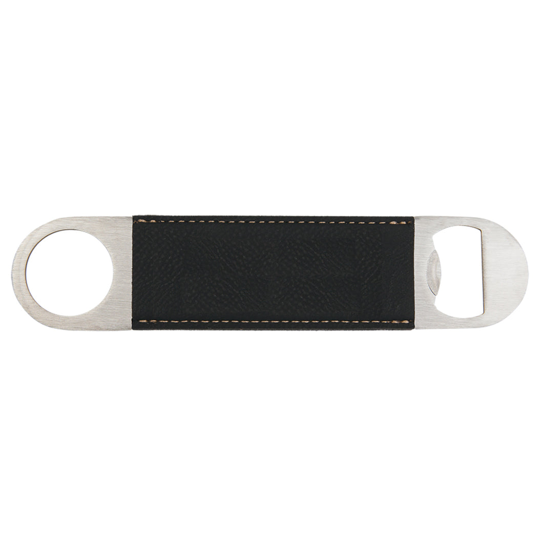 PERSONALIZED BLACK AND GOLD BOTTLE OPENER