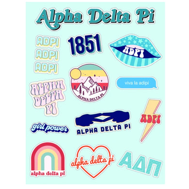 ALPHA DELTA PI GIRL POWER STICKERS
