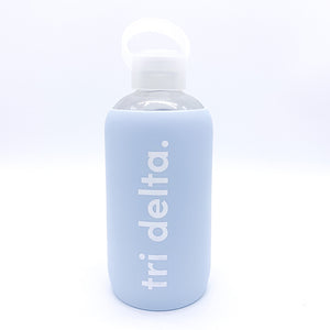 DELTA DELTA DELTA GLASS BOTTLE WITH SILICONE SLEEVE