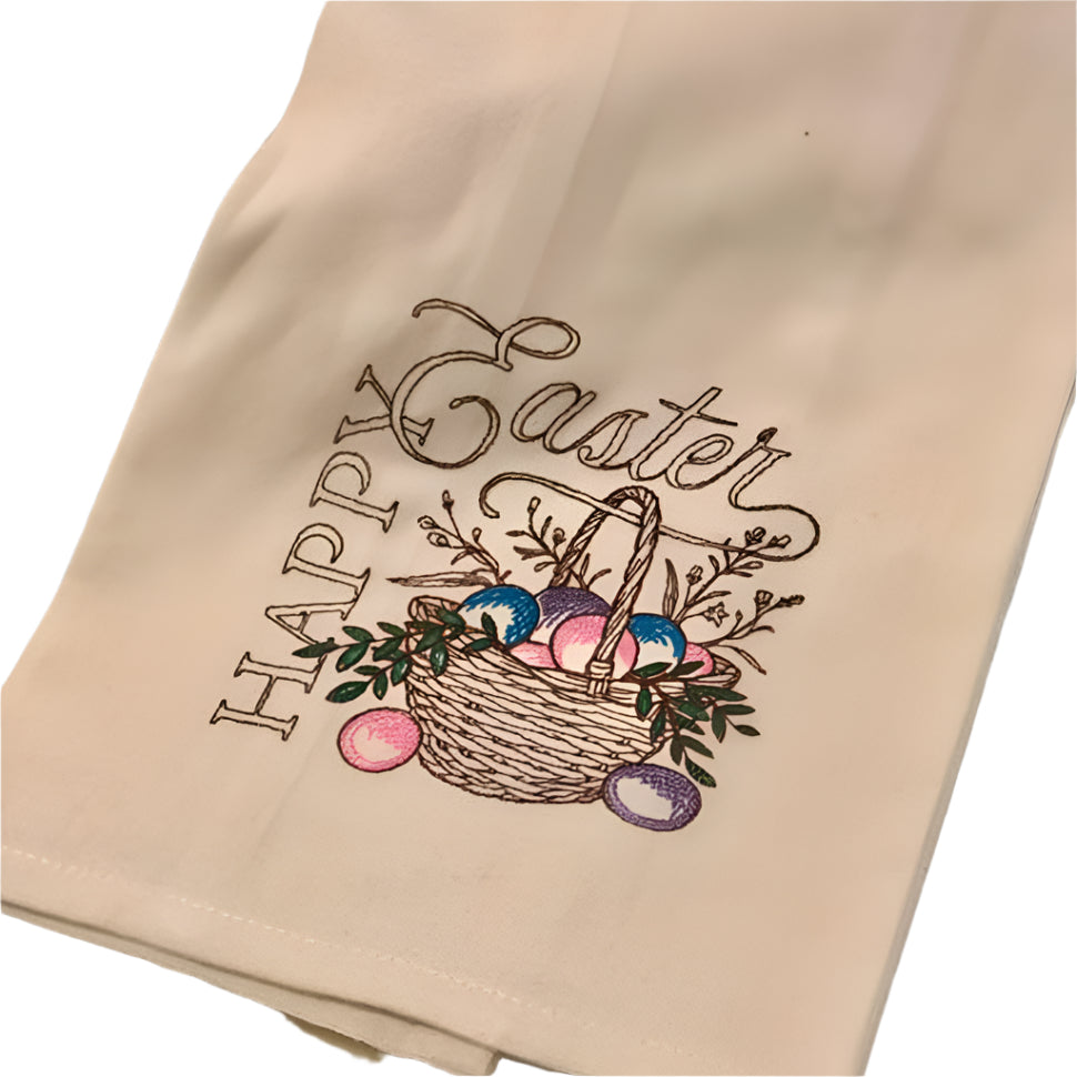 HAPPY EASTER EGGS KITCHEN HAND TOWEL