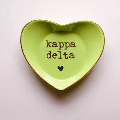 KAPPA DELTA HEART RING DISH