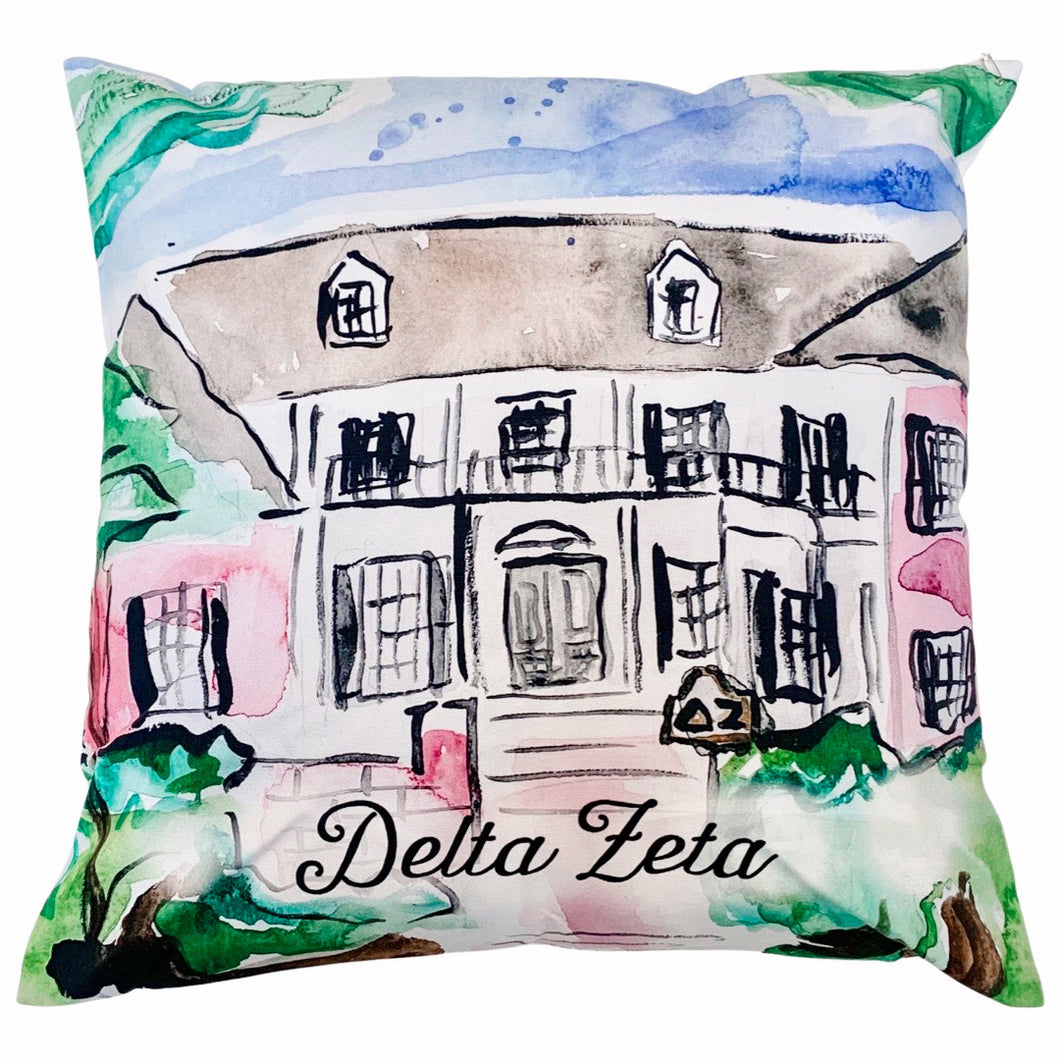 DELTA ZETA LOUISIANA STATE UNIVERSITY HOUSE PILLOW – Sanctuary