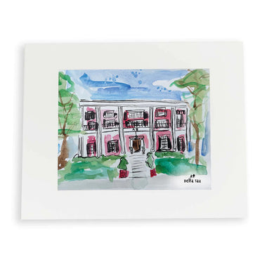 ALPHA PHI LOUISIANA STATE UNIVERSITY HOUSE PRINT