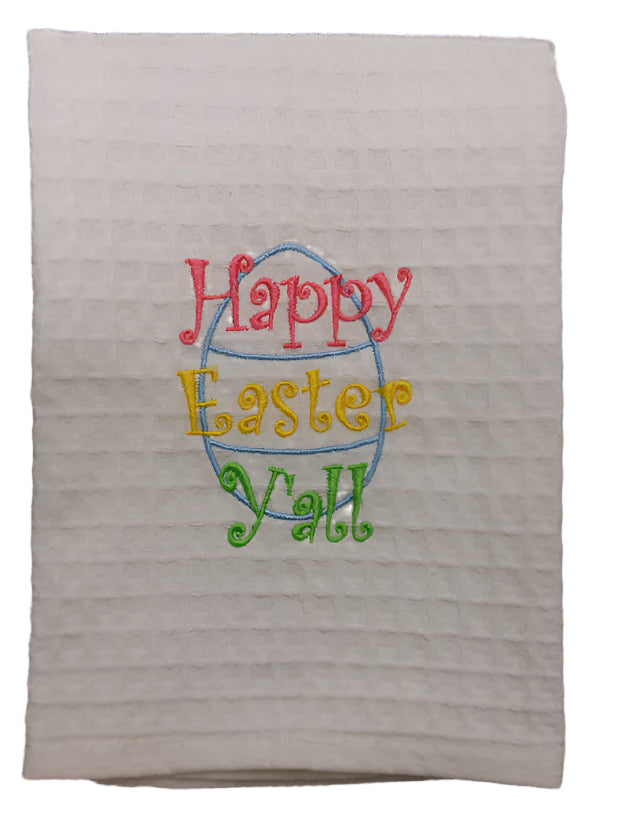 HAPPY EASTER YALL HAND TOWEL