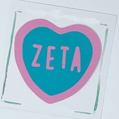 ZETA TAU ALPHA HEART DECAL STICKER