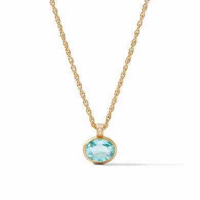 ANTONIA SOLITAIRE NECKLACE BAHAMIAN BLUE