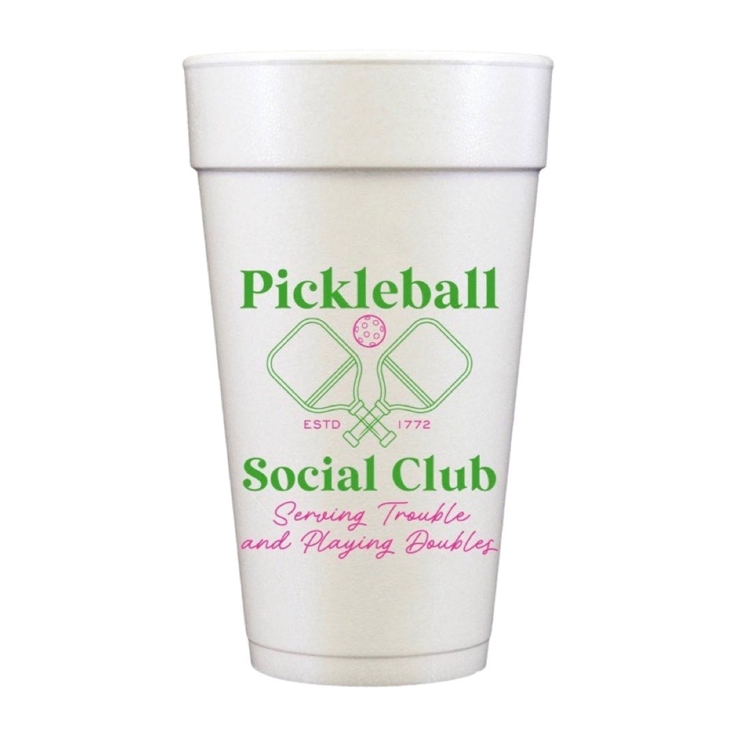 PICKLEBALL SOCIAL CLUB STYROFOAM