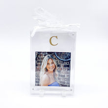 GOLD INITIAL ACRYLIC FRAME