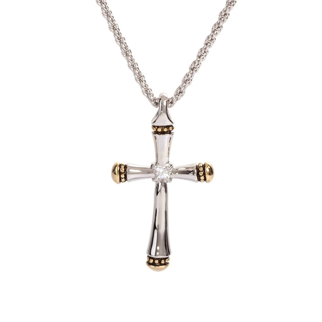 CANIAS COLLECTION SINGLE ROW CROSS WITH 18 INCH CHAIN
