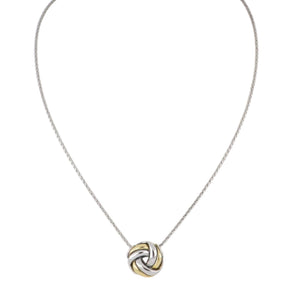 KNOT PENDANT NECKLACE 16 INCH CHAIN
