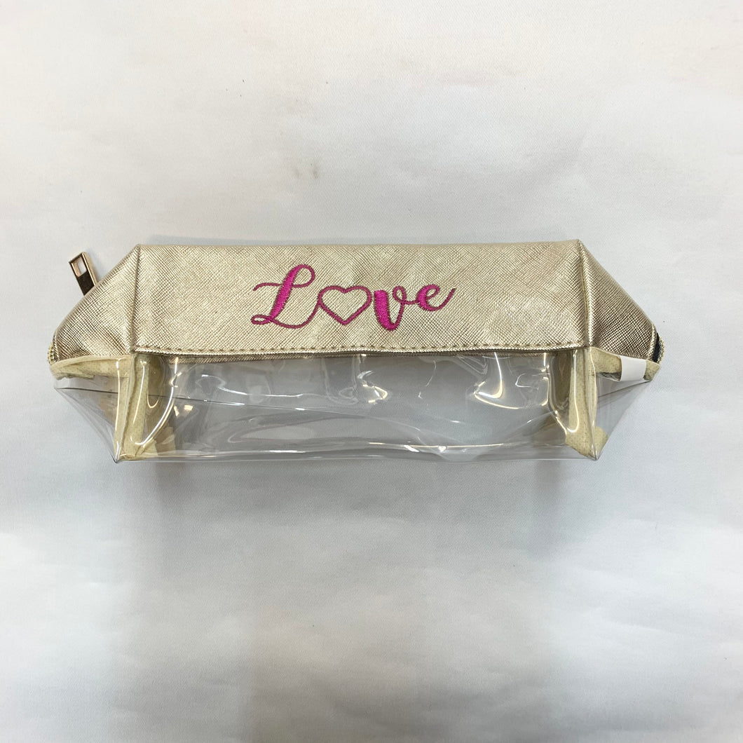 LOVE CLEAR COSMETIC BAG