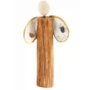LARGE OYSTER ANGEL SITTER