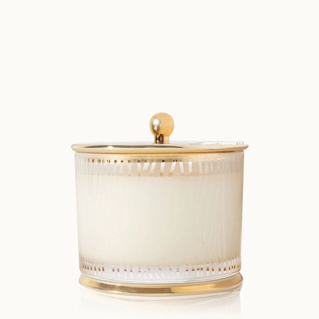 FRASIER FIR MEDIUM FROSTED WOOD GRAIN CANDLE