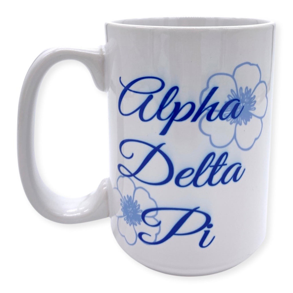 ALPHA DELTA PI COFFEE MUG – Sanctuary Home & Gifts