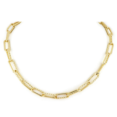 DIAMANTE LINK 18.5 INCH NECKLACE