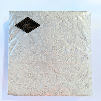SILVER CARTE LUNCHEON NAPKINS