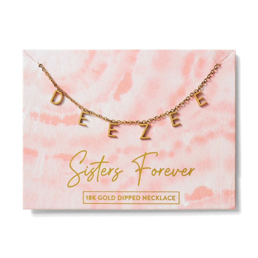 DELTA ZETA NAME NECKLACE