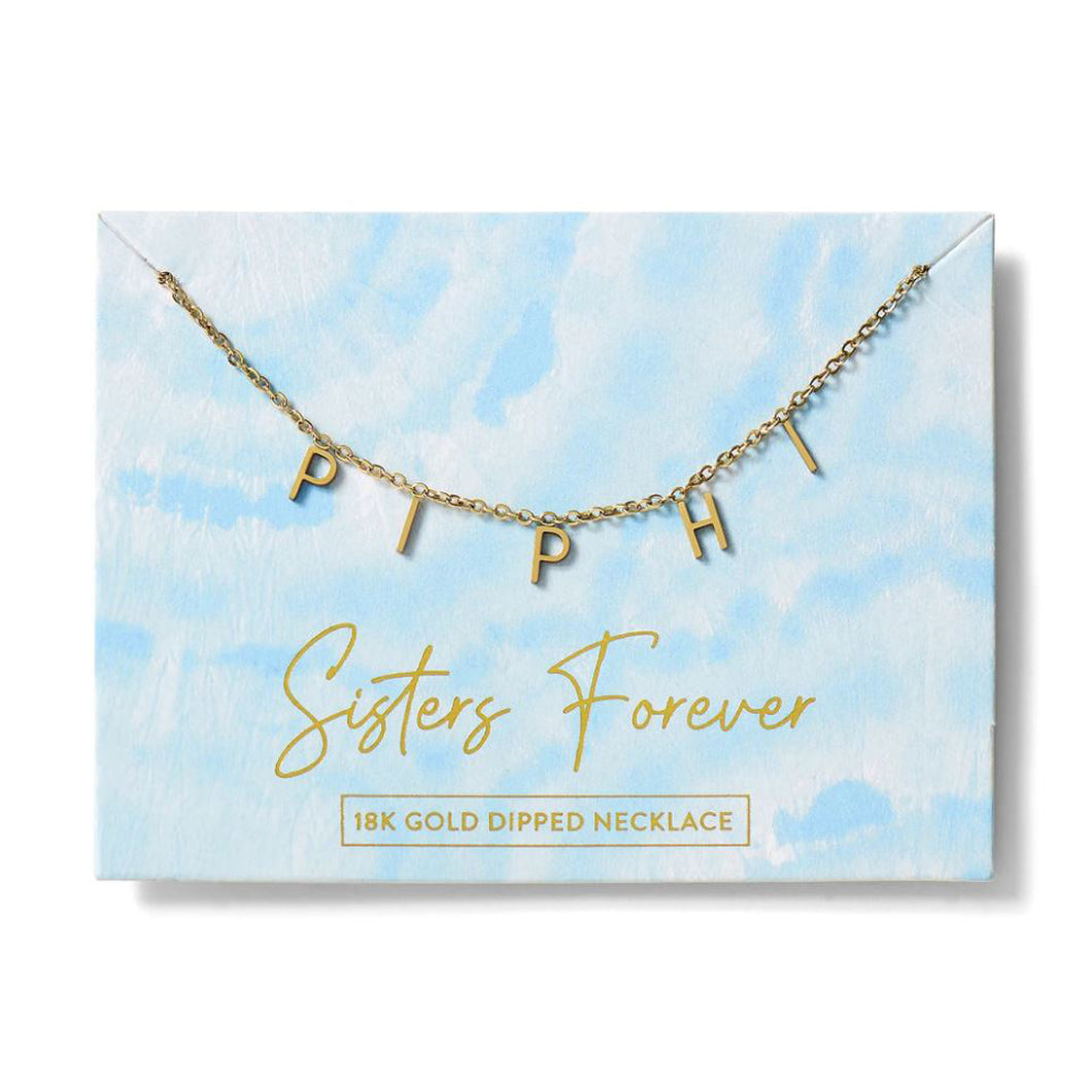 PI BETA PHI NAME NECKLACE