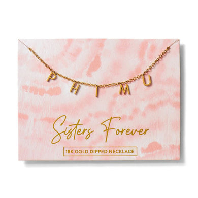 PHI MU NAME NECKLACE