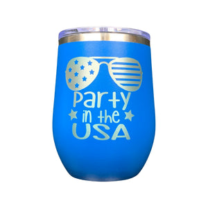 PARTY IN THE USA WINE TUMBLER