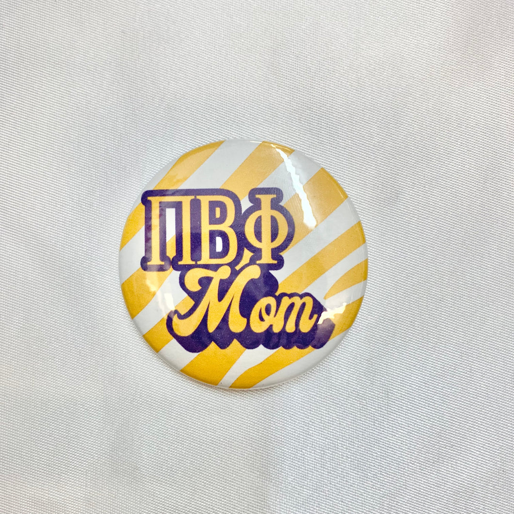 PI BETA PHI MOM BUTTON