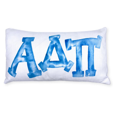 ALPHA DELTA PI WATERCOLOR PILLOW
