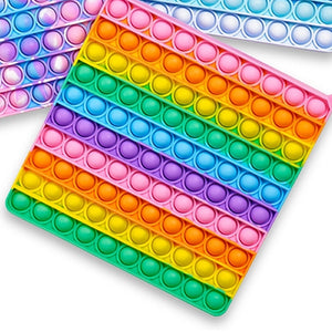 POP FIDGETY XXL SQUARE RAINBOW