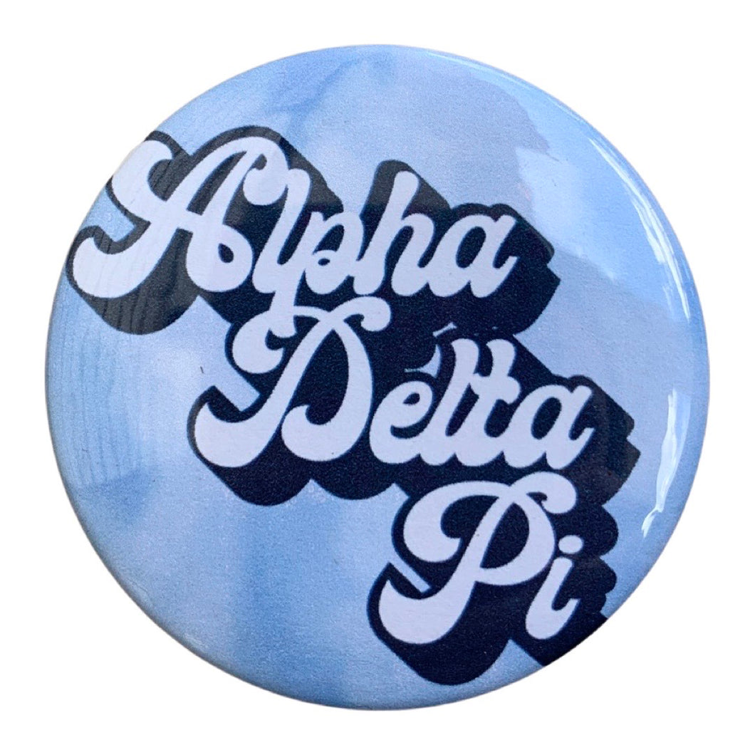 ALPHA DELTA PI WATERCOLOR BUTTON