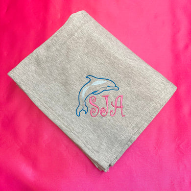 SJA DOLPHIN SWEATSHIRT BLANKET
