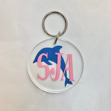SJA DOLPHIN ACRYLIC KEYCHAIN