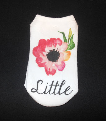 SORORITY LITTLE WATERCOLOR SOCKS