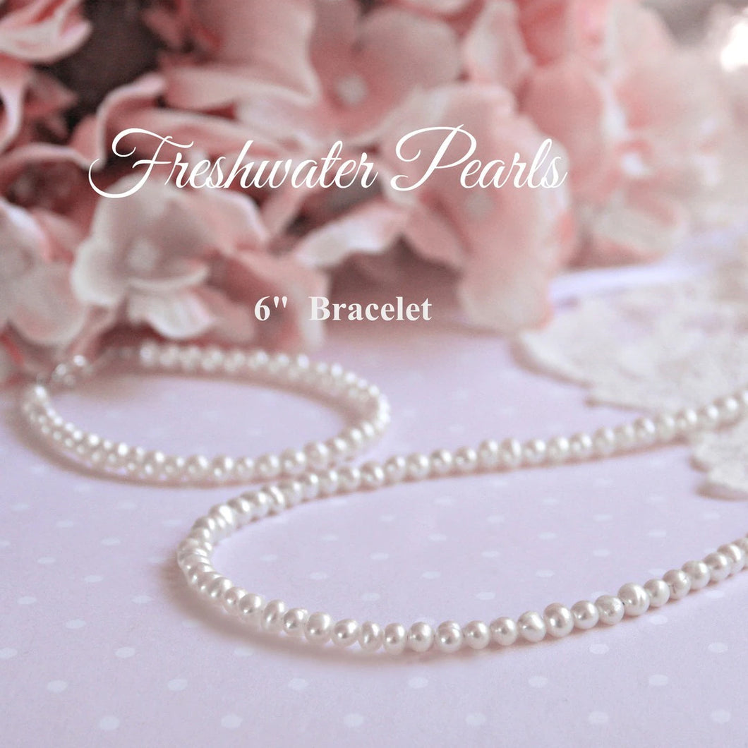 6 INCH FRESH WATER PEARL BRACELET