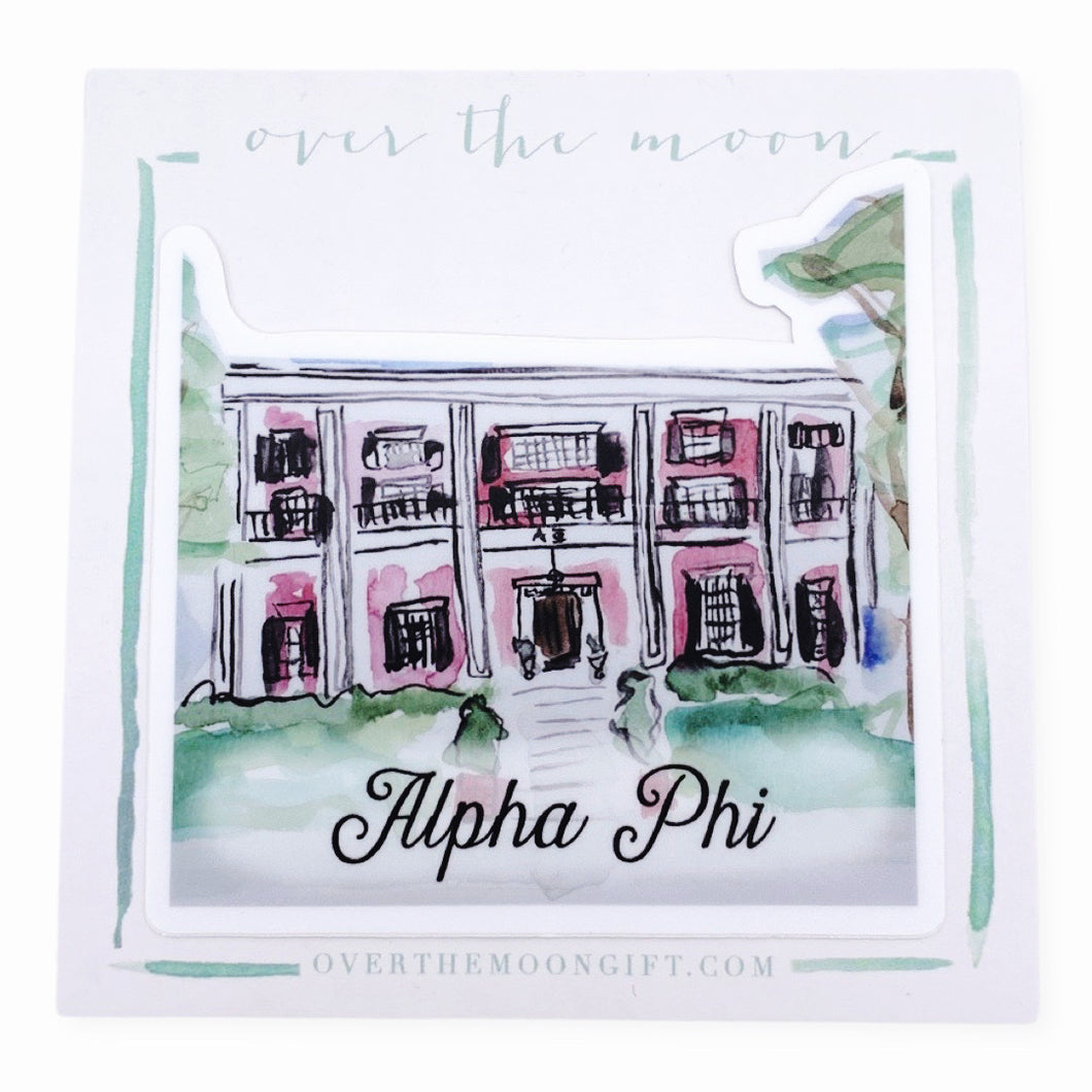 ALPHA PHI LSU HOUSE DECAL