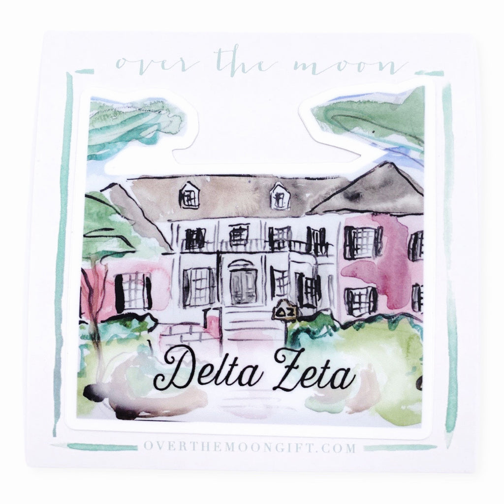 DELTA ZETA LSU HOUSE DECAL – Sanctuary Home & Gifts